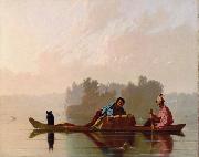 George Caleb Bingham Fur Traders Descending the Missouri (mk09) oil painting on canvas